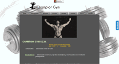 Desktop Screenshot of championgym.be