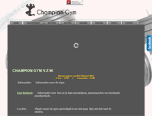 Tablet Screenshot of championgym.be