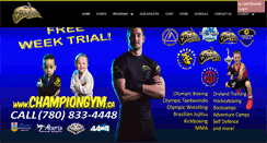 Desktop Screenshot of championgym.ca