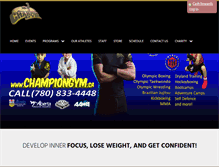 Tablet Screenshot of championgym.ca